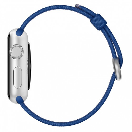 Bracelet Nylon Tressé Bleu Roi Apple Watch 40mm & 38mm MacManiack Accessoires - SOSav.fr