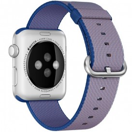 Bracelet Nylon Tressé Bleu Roi Apple Watch 40mm & 38mm MacManiack Accessoires - SOSav.fr