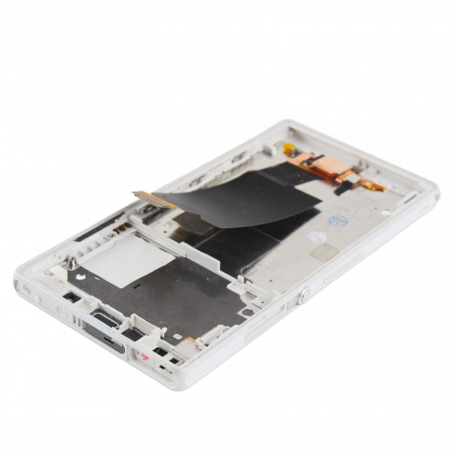 Ecran complet blanc (LCD + Tactile/châssis) - Xperia Z