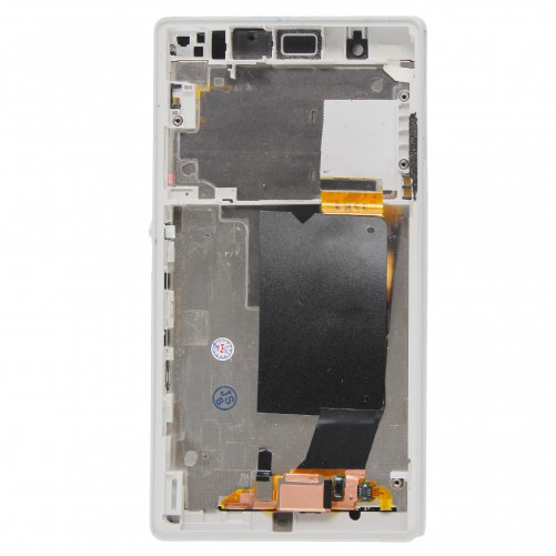 Ecran complet blanc (LCD + Tactile/châssis) - Xperia Z