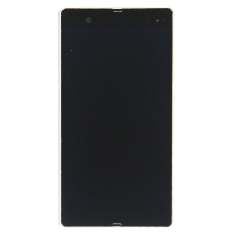 Ecran complet blanc (LCD + Tactile/châssis) - Xperia Z