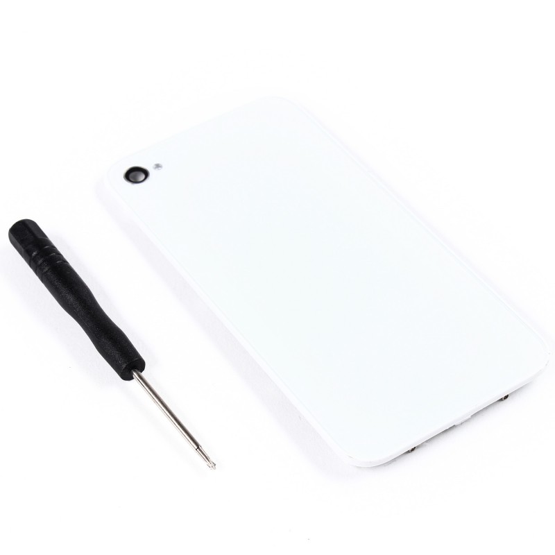 Kit réparation Vitre Arrière Blanche Sans logo - iPhone 4S