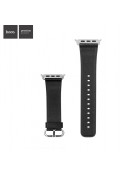 Bracelet Cuir Hoco Noir Apple Watch 42mm MacManiack non trie - SOSav.fr