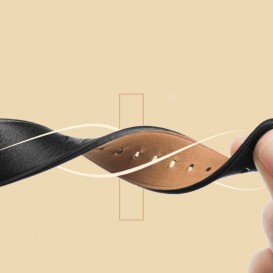 Bracelet Cuir Hoco Noir Apple Watch 42mm MacManiack non trie - SOSav.fr