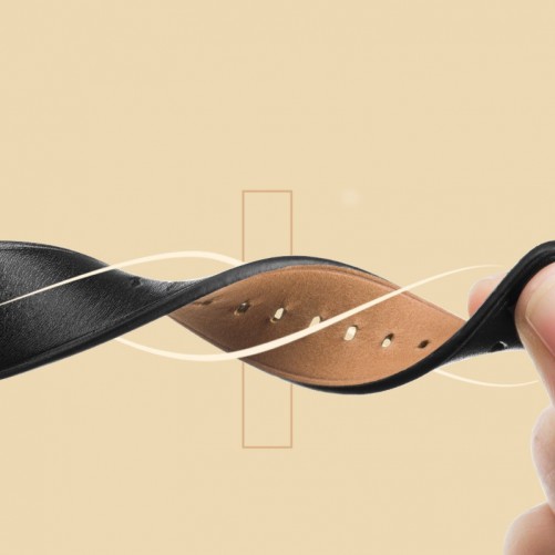 Bracelet Cuir Hoco Noir Apple Watch 42mm MacManiack non trie - SOSav.fr