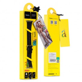 Bracelet Cuir Hoco Noir Apple Watch 42mm MacManiack non trie - SOSav.fr