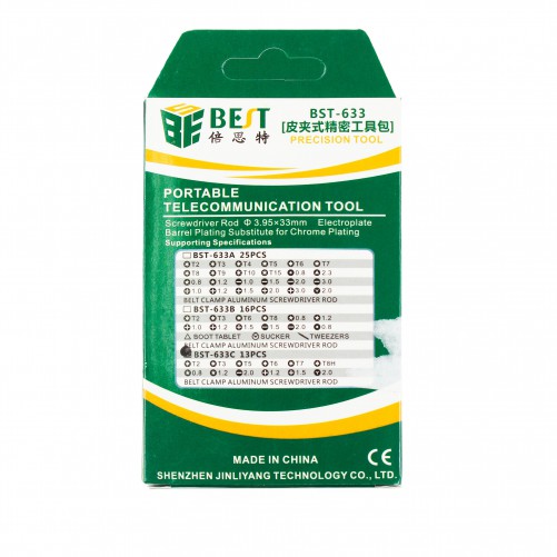 Tournevis précision 13 pièces + pochette