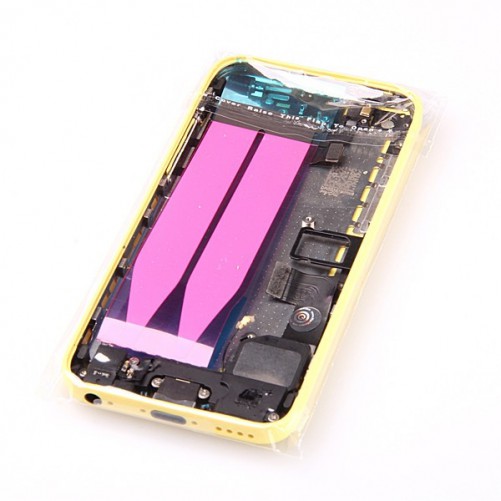 coque arrière face de remplacement complète pour iPhone 5C - Jaune