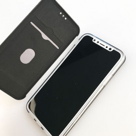Etui portefeuille effet gloss iPhone X Xs
