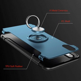 Coque avec anneau arrière iPhone X Xs
