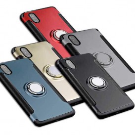 Coque avec anneau arrière iPhone X Xs