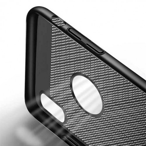 Coque rigide micro perforée pour iPhone X Xs