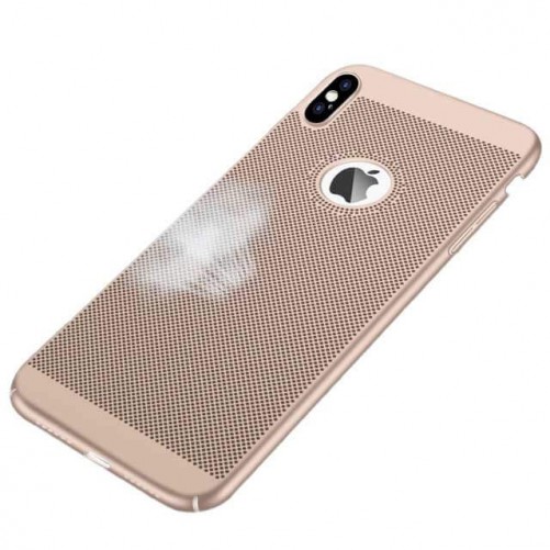 Coque rigide micro perforée pour iPhone X Xs