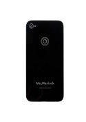 Coque arrière Face de remplacement vitre MacManiack IPhone 4S Noir