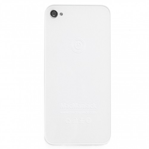 Face arrière MacManiack iPhone 4S Blanc