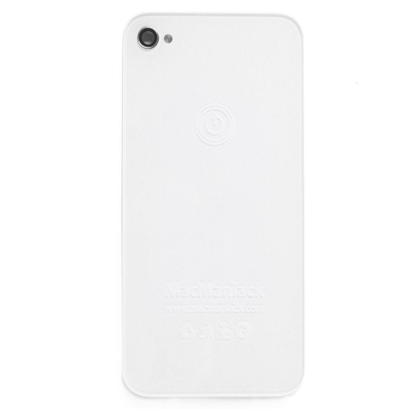 Face arrière MacManiack iPhone 4S Blanc
