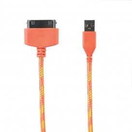 Cable USB tressé pour iPhone iPad et iPod