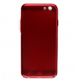Coque rigide texturée iPhone 6 / iPhone 6S - Rouge métallique