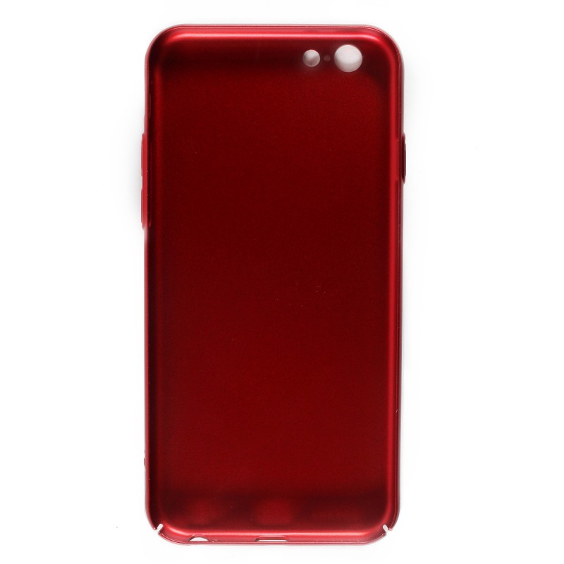 Coque rigide texturée iPhone 6 / iPhone 6S - Rouge métallique