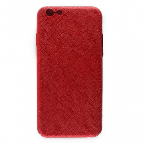 Coque rigide texturée iPhone 6 / iPhone 6S - Rouge métallique