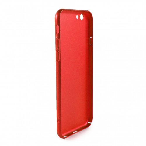 Coque rigide texturée iPhone 6 / iPhone 6S - Rouge métallique
