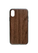 Coque TPU imitation bois pour iPhone X Xs