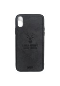 Coque iPhone X / XS "Deer" effet cuir