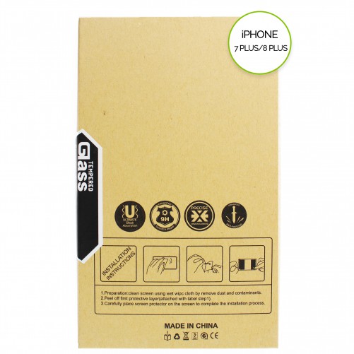 Protection arrière en verre trempé pour iPhone 7 Plus / iPhone 8 Plus