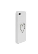 Coque Heart Blanche Swarovski iPhone 4/4S