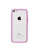 Bumper - Contour TPU rose et transparent iPhone 5C
