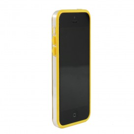 Bumper - Contour TPU jaune et transparent iPhone 5C