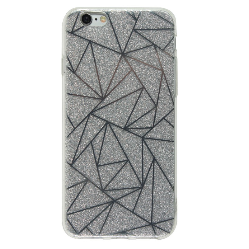Coque TPU paillettes et formes géométriques iPhone 6 / iPhone 6S