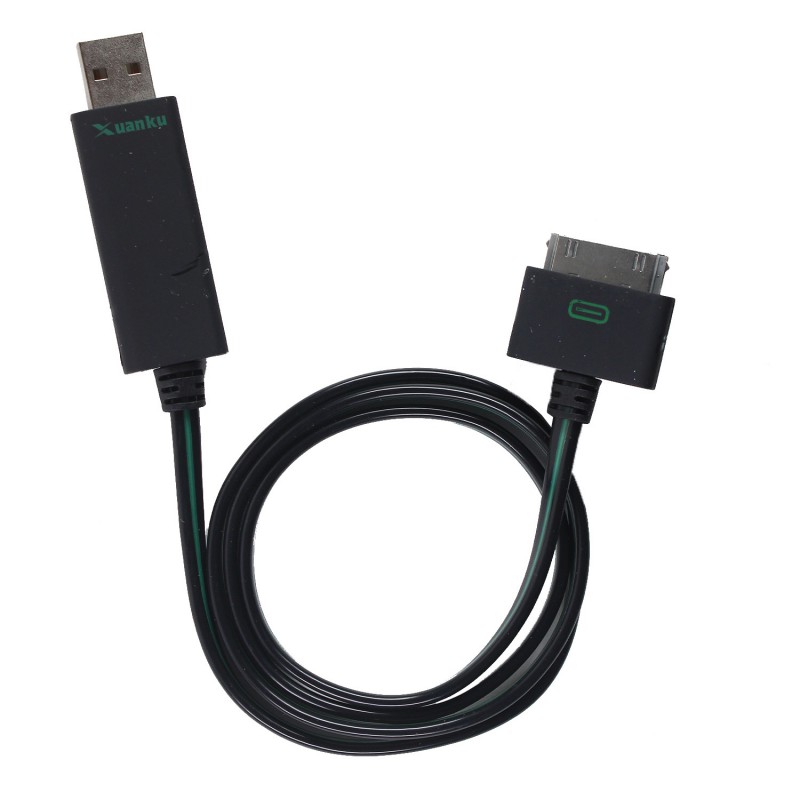 Nouveau Cable lumineux USB noir pour IPhone IPad et IPod