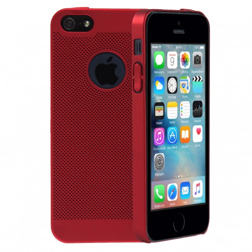 Coque rigide micro perforée pour iPhone 5, 5S, SE
