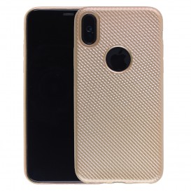 Coque souple effet carbone iPhone X Xs