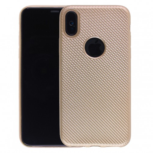 Coque souple effet carbone iPhone X Xs