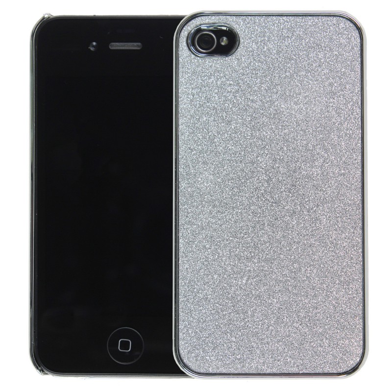 Coque Strass - Paillettes Argenté iPhone 4 et 4S