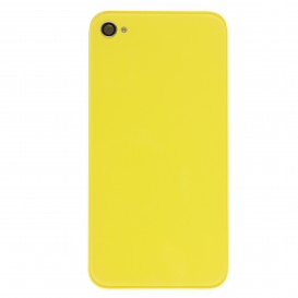 Face arrière de remplacement jaune pour iPhone 4