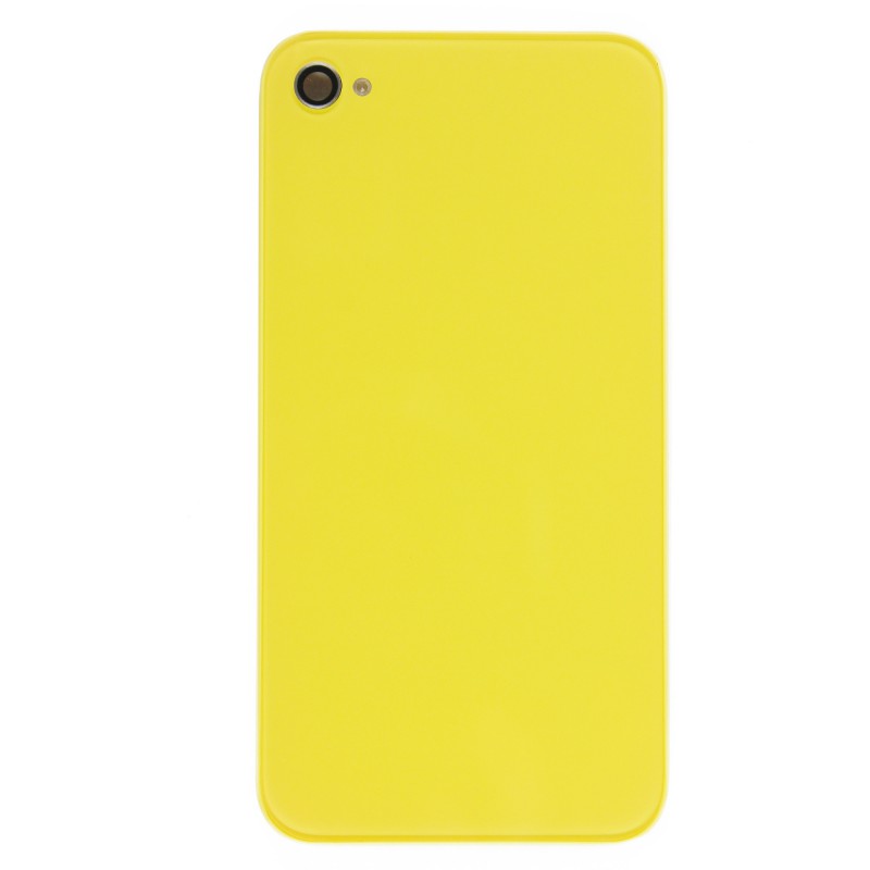 Face arrière de remplacement jaune pour iPhone 4