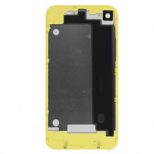 Face arrière de remplacement jaune pour iPhone 4