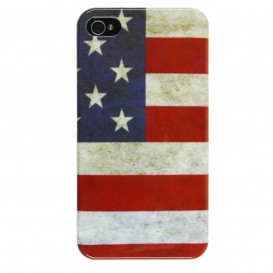 Coque drapeau américain US vintage IPhone 4 4S