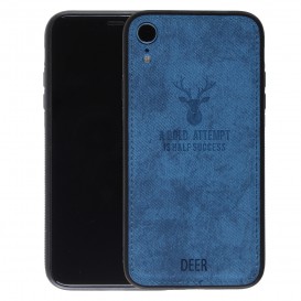 Coque iPhone XR "Deer" effet cuir
