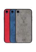 Coque iPhone XR "Deer" effet cuir