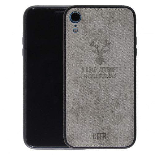 Coque iPhone XR "Deer" effet cuir