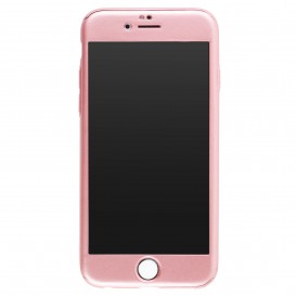 Coque de protection 360° avec film en verre trempé iPhone 6/6S