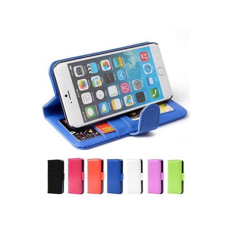 Etui portefeuille simili cuir iPhone 7 / iPhone 8