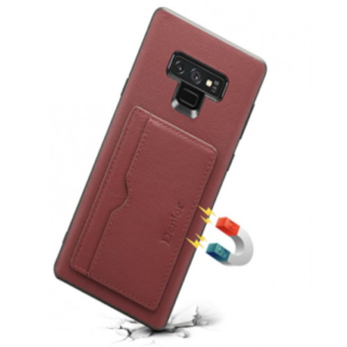 Coque slim en cuir + porte-cartes Galaxy S10
