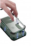 Coque protection 360° Anti-espion iPhone X/XS [Fermeture magnétique + verre trempé Confidentiel Privacy]