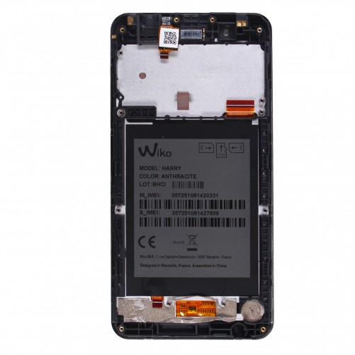 Ecran complet NOIR (Officiel) - Wiko Harry