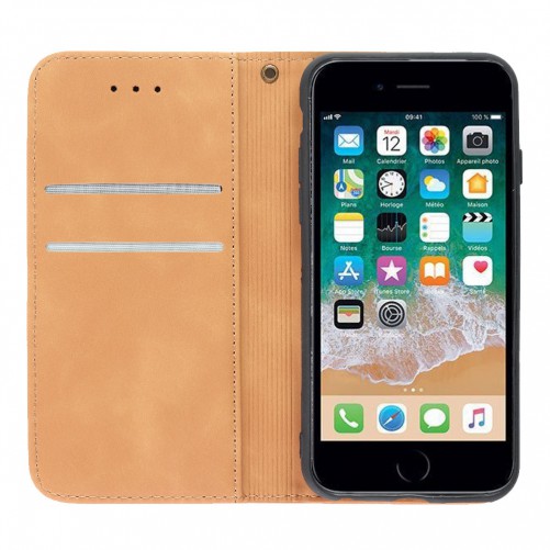 Etui simili cuir BEIGE - iPhone 6S